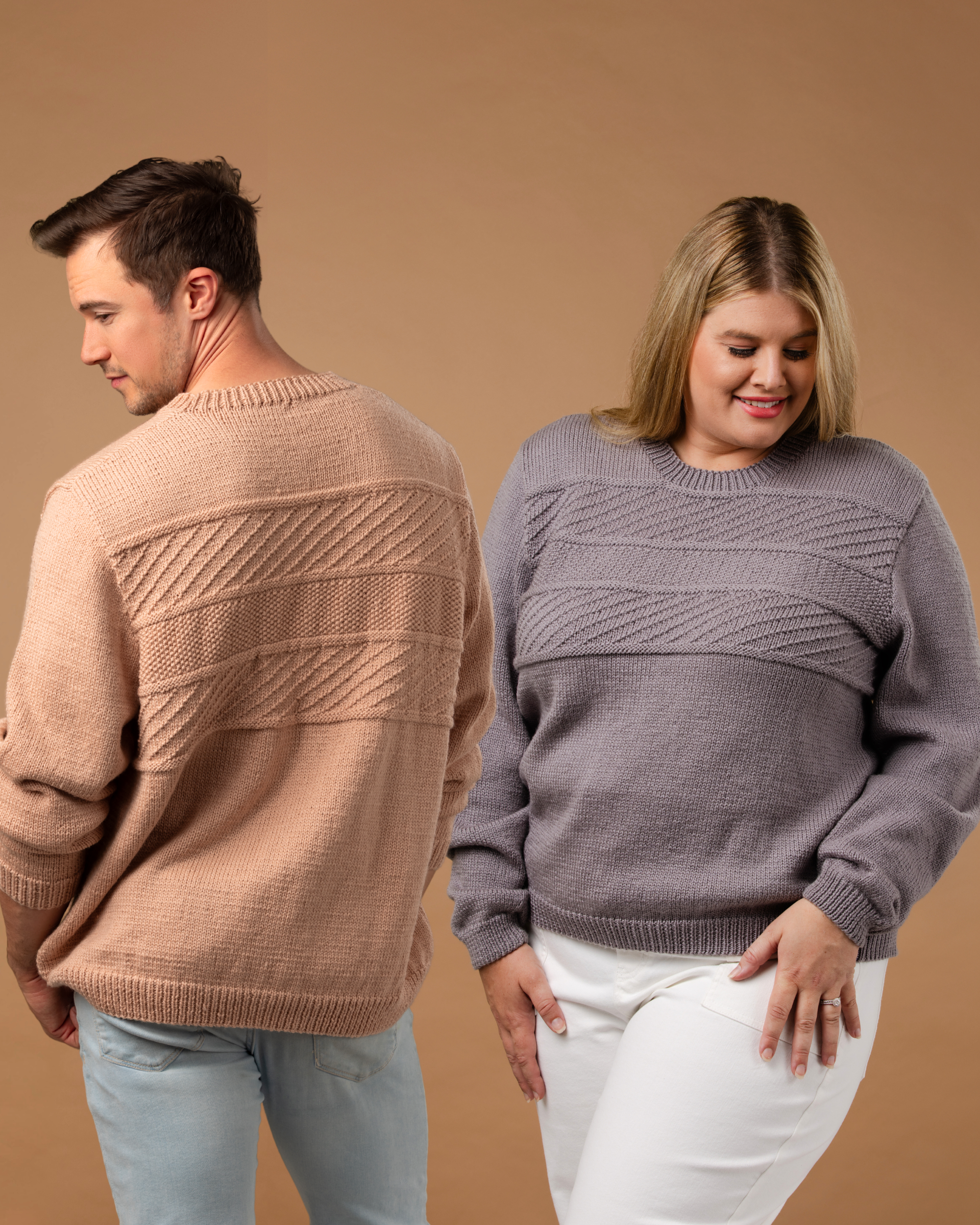 The Theo Textured Jumper - Knitting Pattern | PT 8726