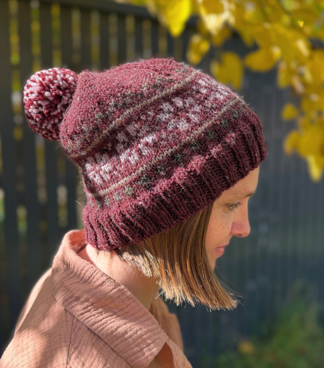 The Trio Colourwork Beanie - Knitting Pattern | PT 8738