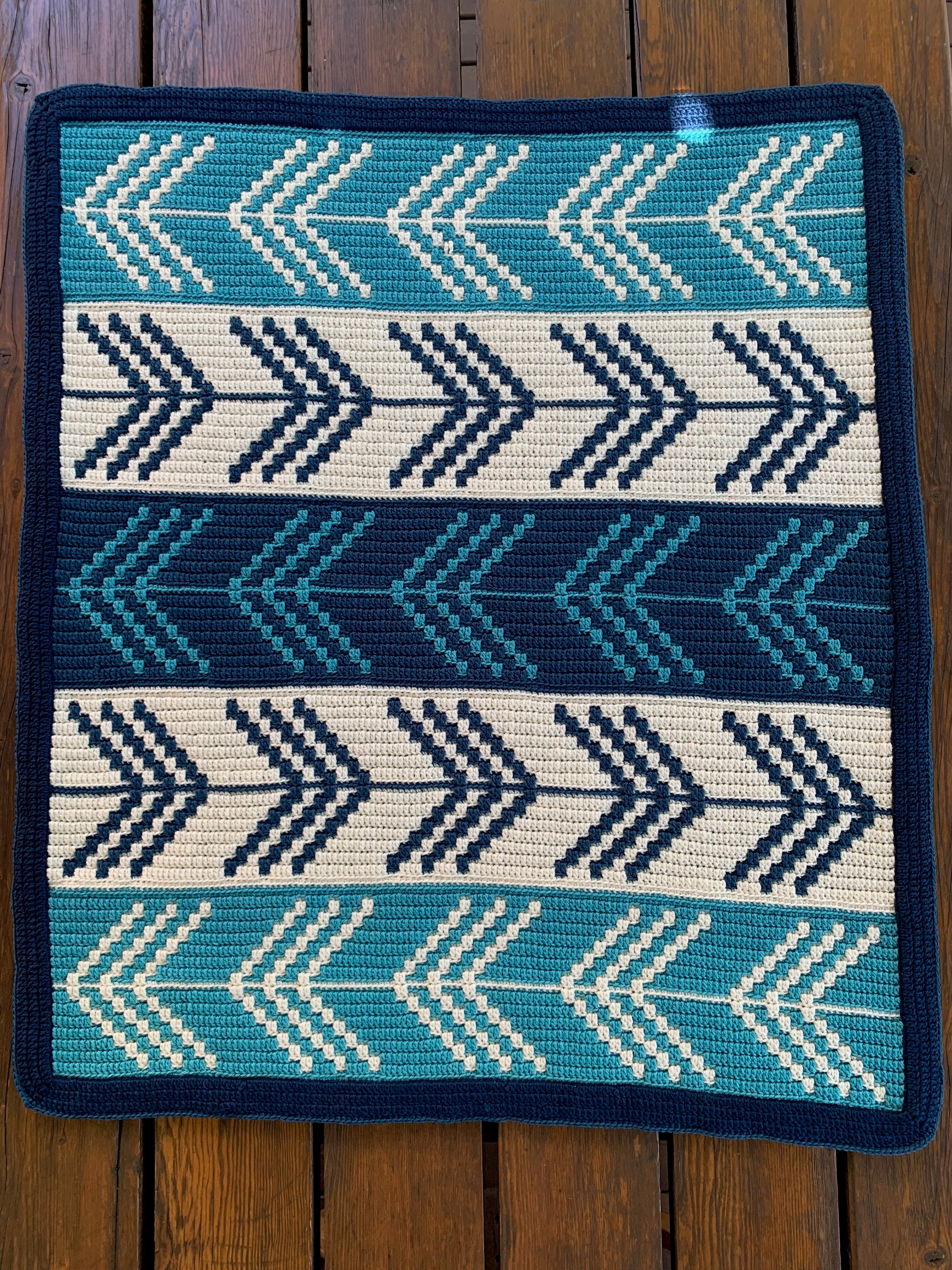 Mosaic Which Way Afghan PDF