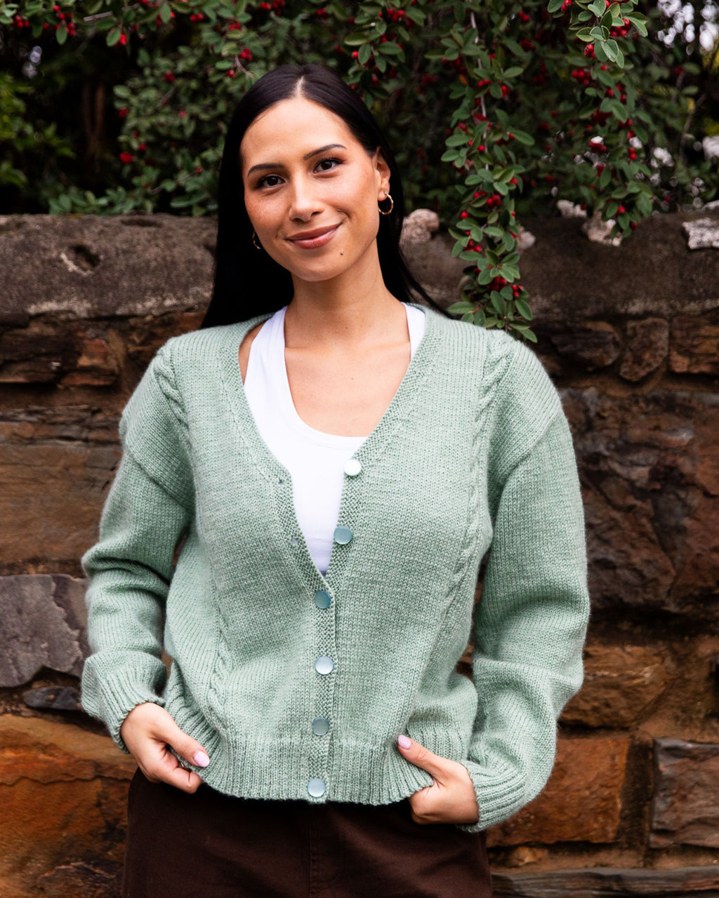 The Jodie Cabled Cardigan - Women's Knitting Pattern | PT 8712