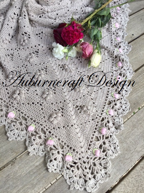 Vintage Bouquet for Bethany Blanket PDF