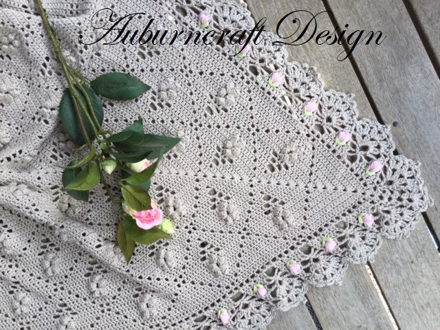 Vintage Bouquet for Bethany Blanket PDF