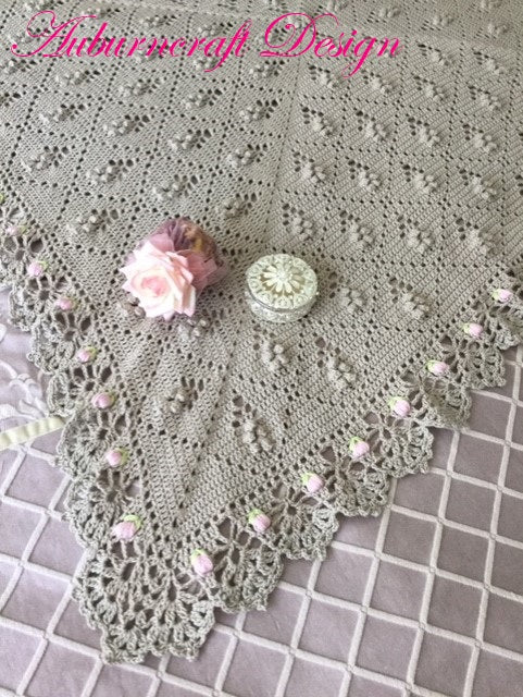 Vintage Bouquet for Bethany Blanket PDF