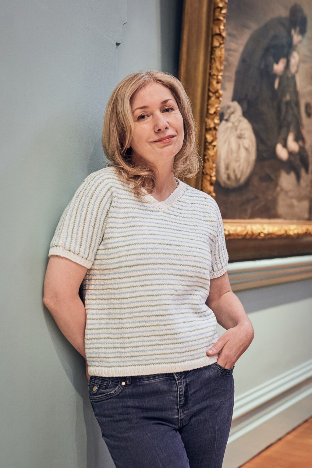 The Mary V-Neck Tee - Adult Knitting Pattern | PT 8689