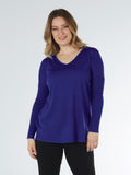 Style CD - V Neck Curved Hem Jumper