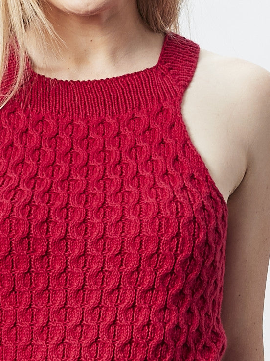 PT 8658 Summer Cable Tank - Knitting Pattern