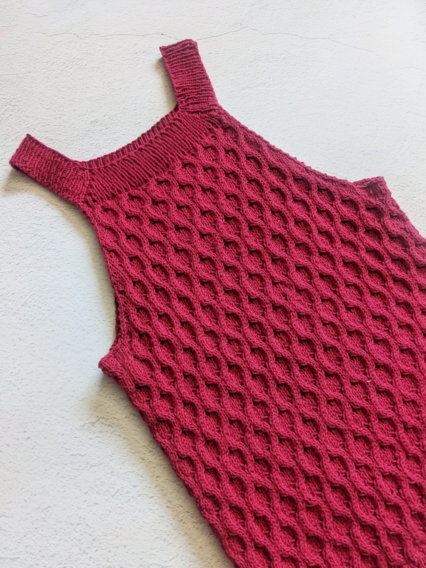 PT 8658 Summer Cable Tank - Knitting Pattern