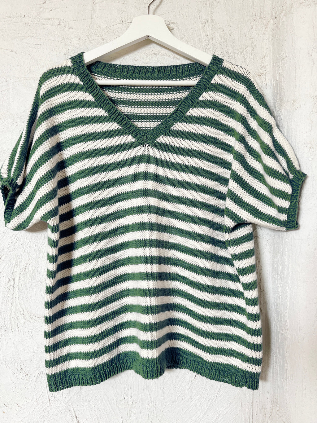 The Kay Striped Tee - Free Adult Knitting Pattern