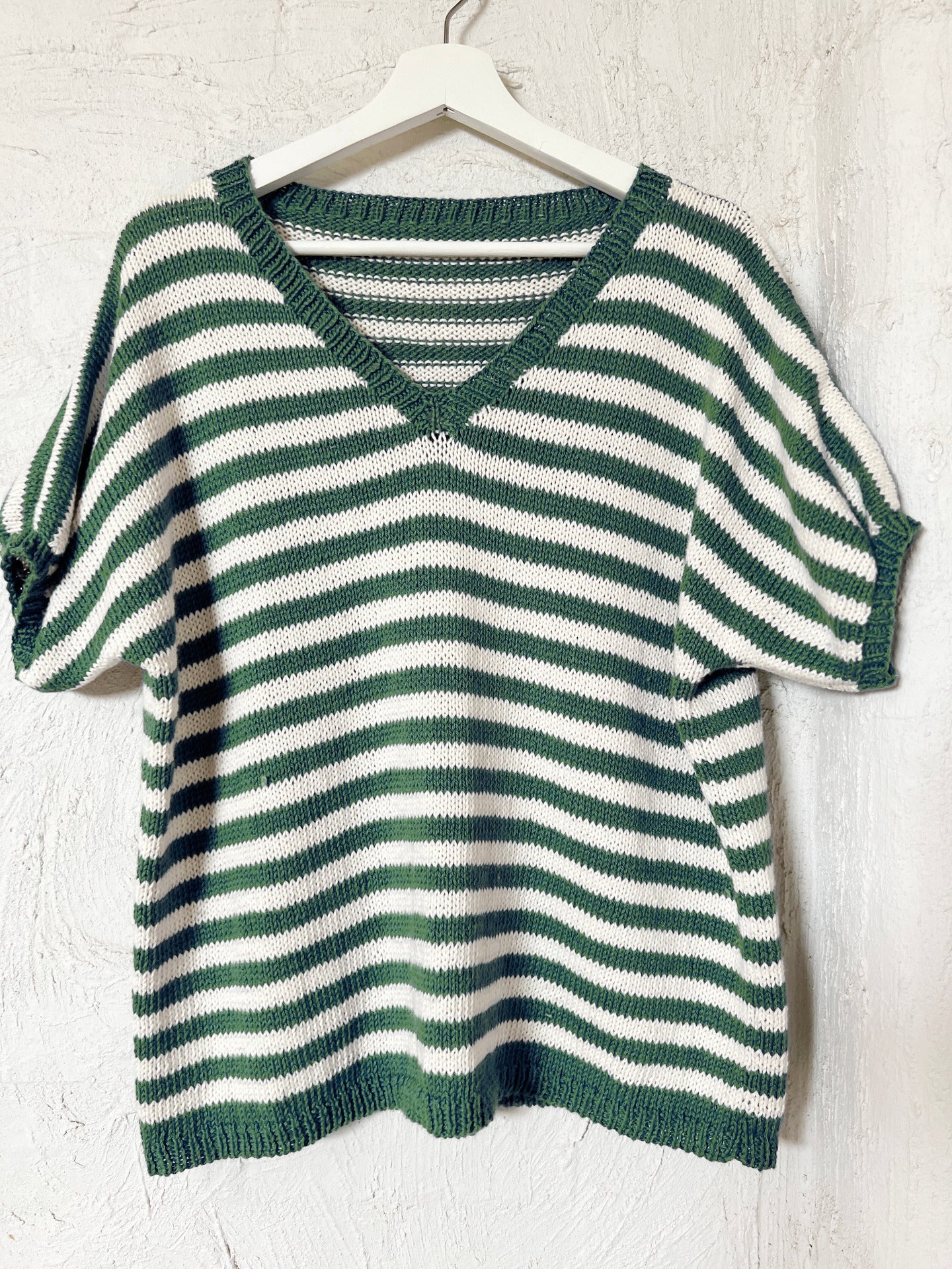 The Kay Striped Tee - Free Adult Knitting Pattern