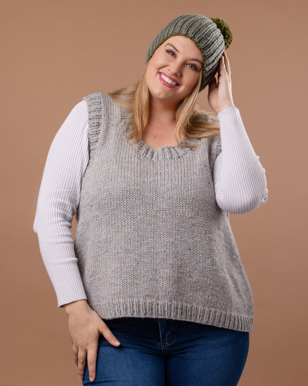 The Emma Vest - Chunky Yarn - Adult Knitting Pattern | PT 8699