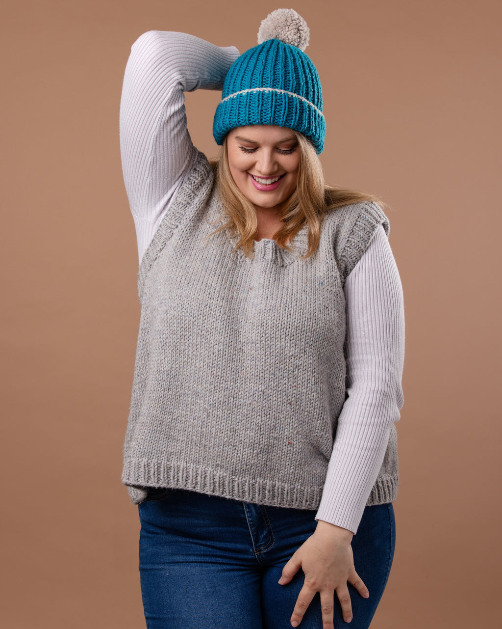 The Emma Vest - Chunky Yarn - Adult Knitting Pattern | PT 8699