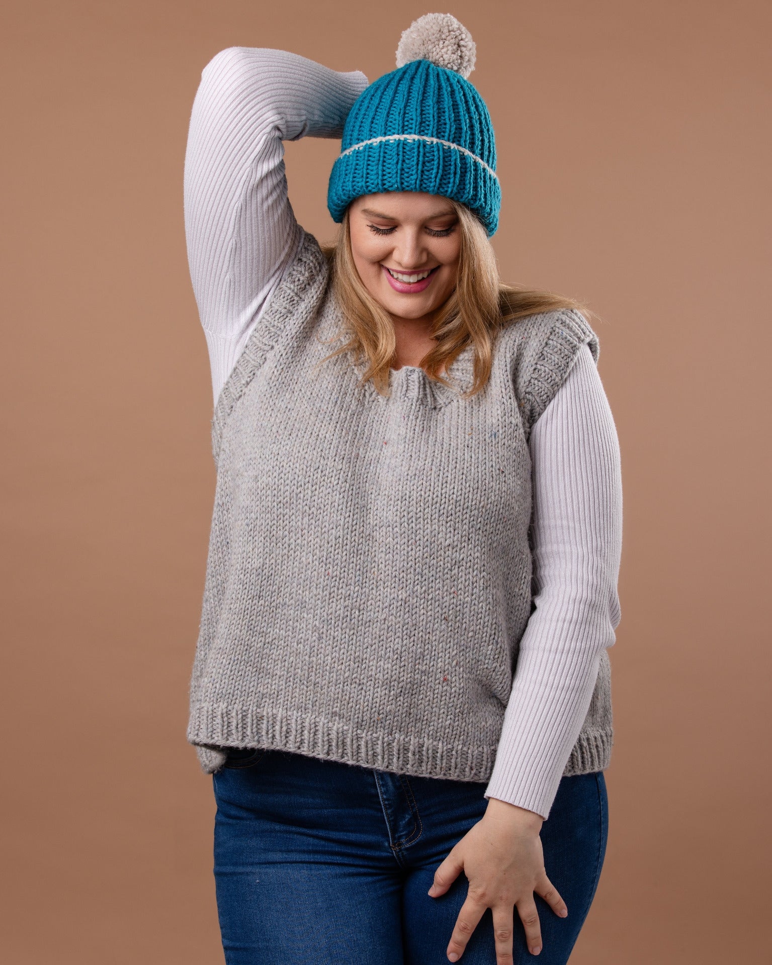 The Emma Vest - Chunky Yarn - Adult Knitting Pattern | PT 8699