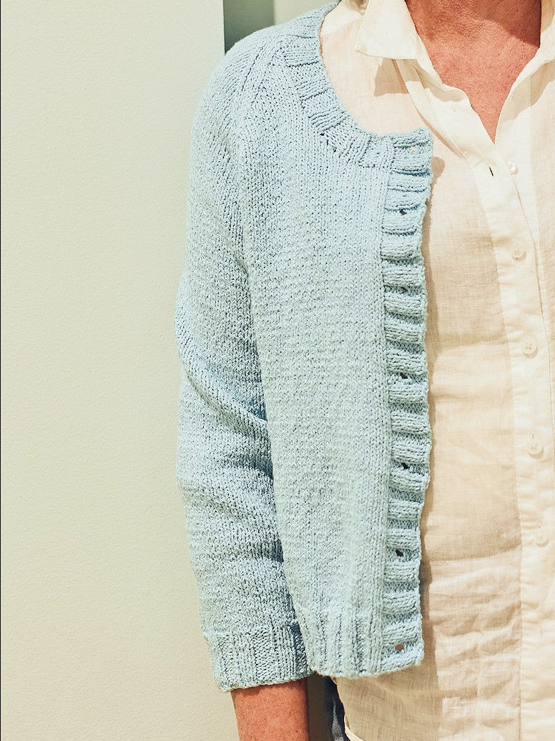 The Chrissy 3/4 Sleeve Cardigan - Adult Knitting Pattern | PT 8692
