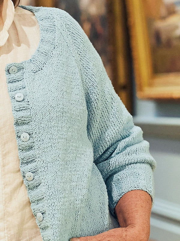 The Chrissy 3/4 Sleeve Cardigan - Adult Knitting Pattern | PT 8692