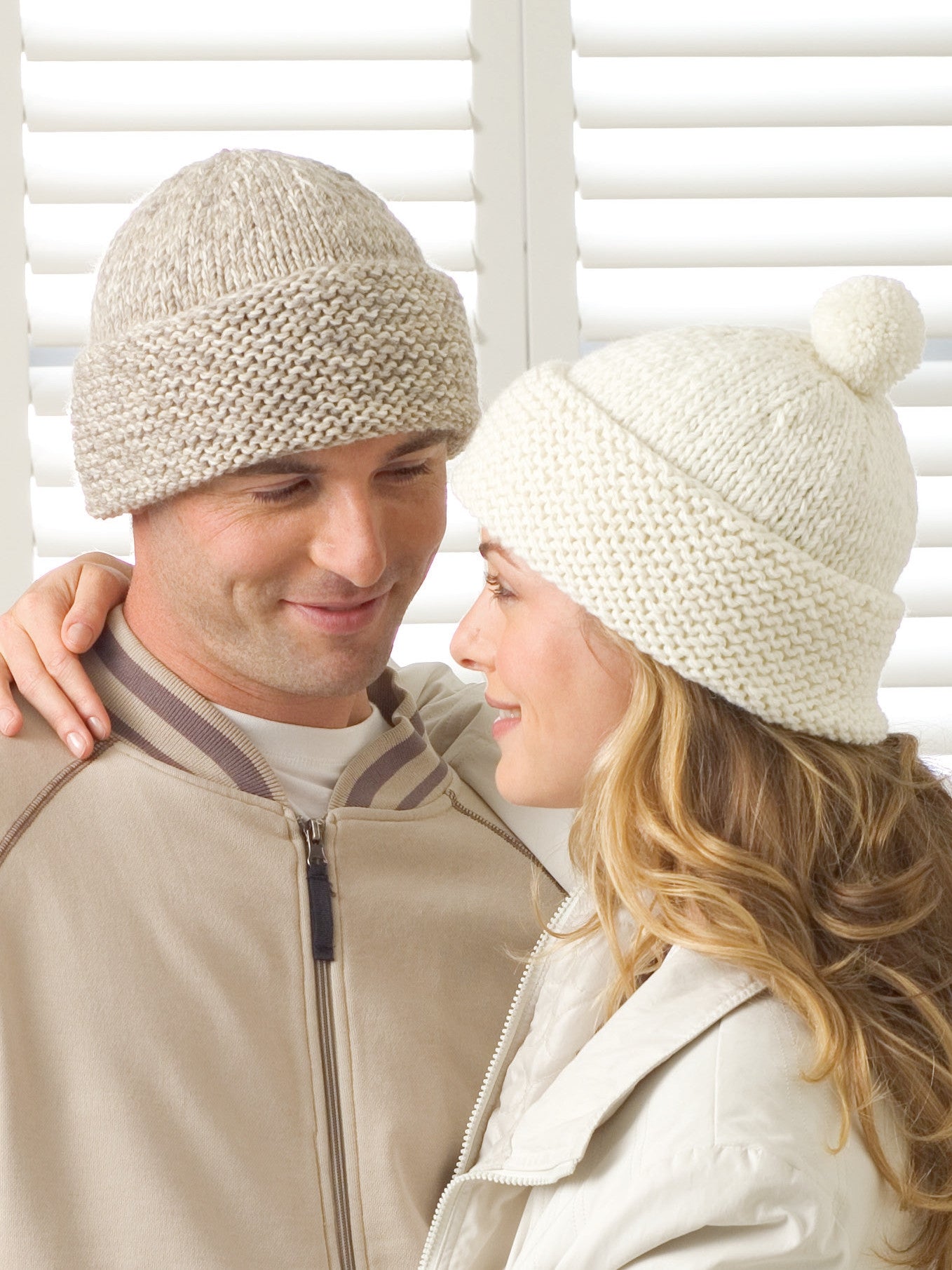 Garter Brim Beanie in 14 ply - Free Knitting Pattern