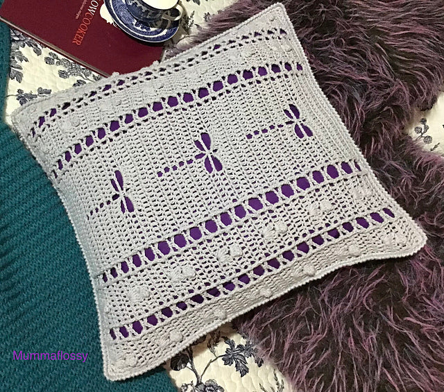 One, Two, Three Dragonflies Cushion PDF