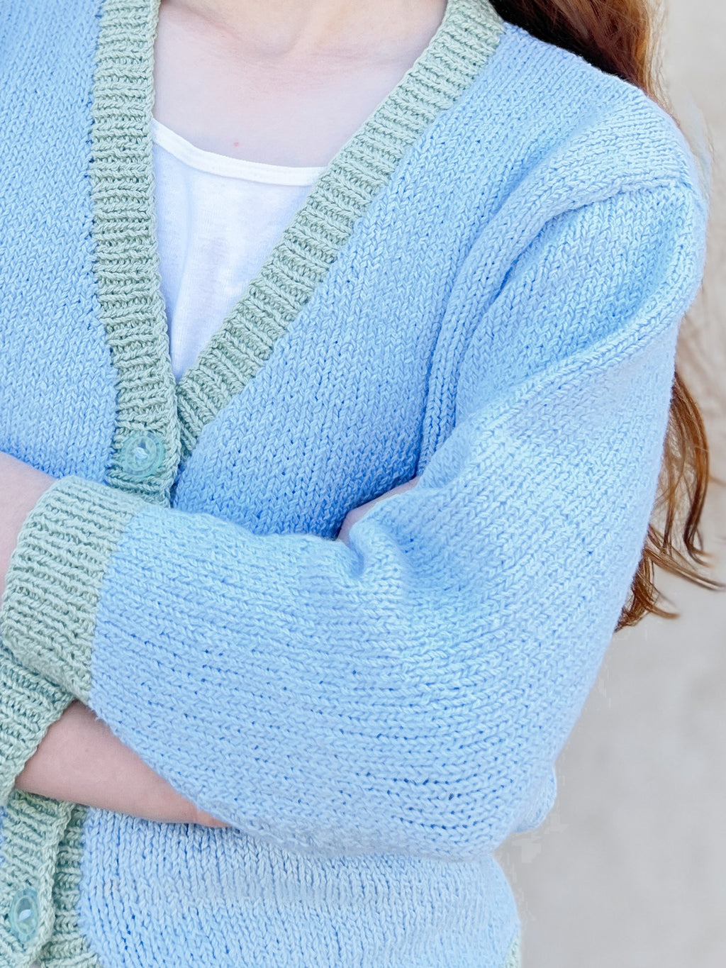 Kids Contrast Cardigan - Knitting Pattern | PT 8691