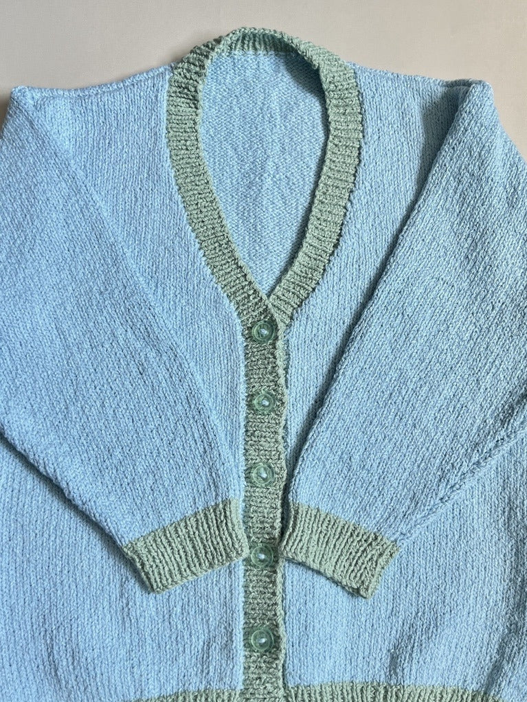 Kids Contrast Cardigan - Knitting Pattern | PT 8691