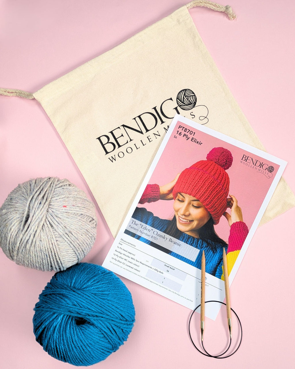 Chunky Beanie Knit Kit