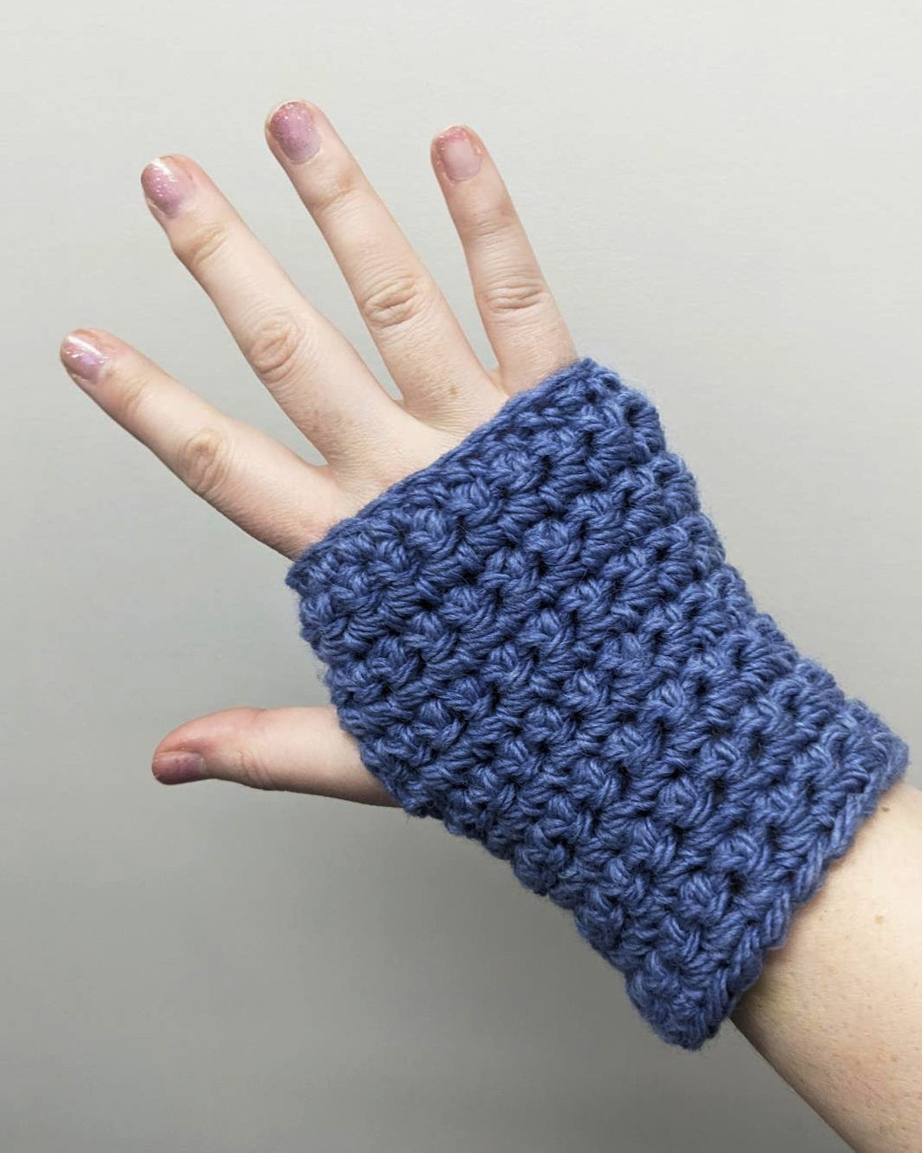Chunky Hand Warmers - Free Knit or Crochet Pattern
