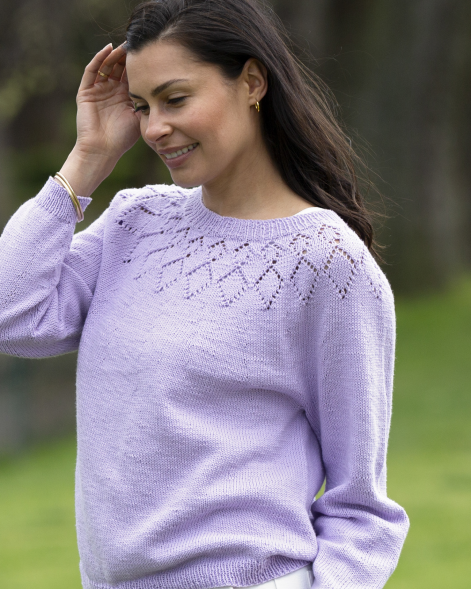 The Demi Diamond Top - Women's Knitting Pattern | PT 8721
