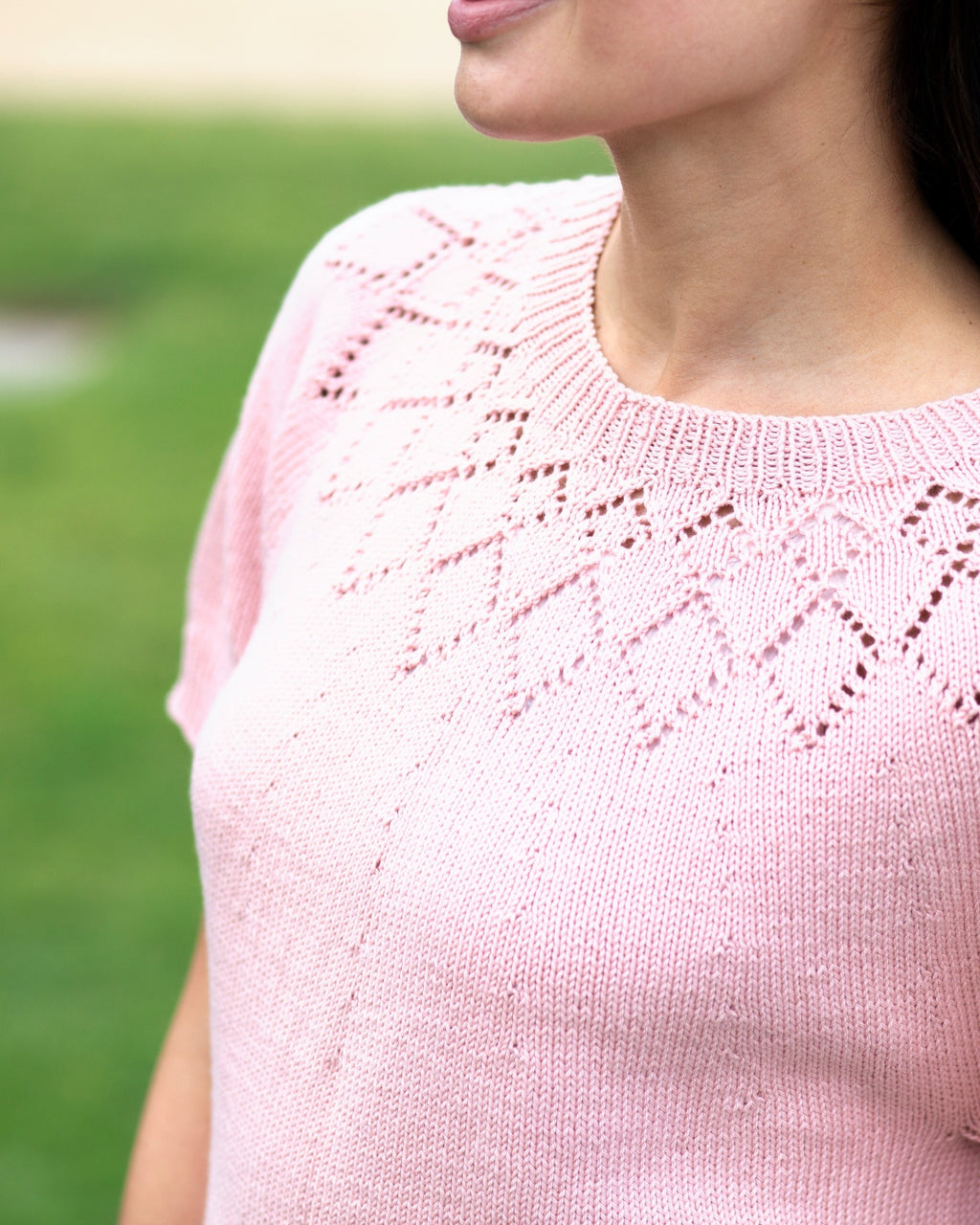 The Demi Diamond Top - Women's Knitting Pattern | PT 8721