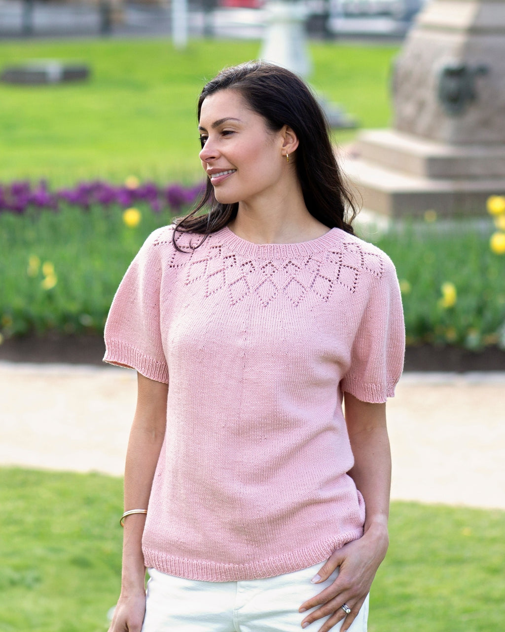 The Demi Diamond Top - Women's Knitting Pattern | PT 8721