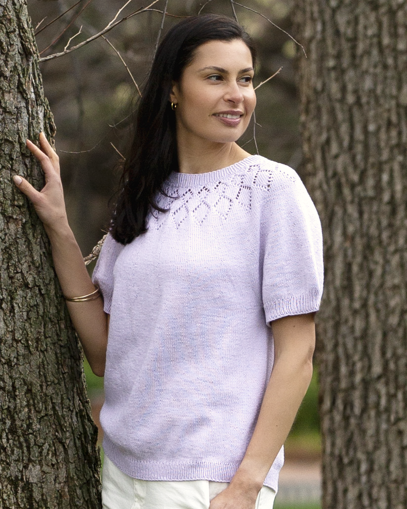 The Demi Diamond Top - Women's Knitting Pattern | PT 8721