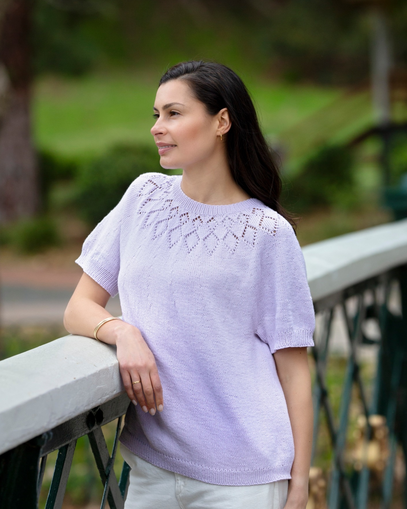 The Demi Diamond Top - Women's Knitting Pattern | PT 8721