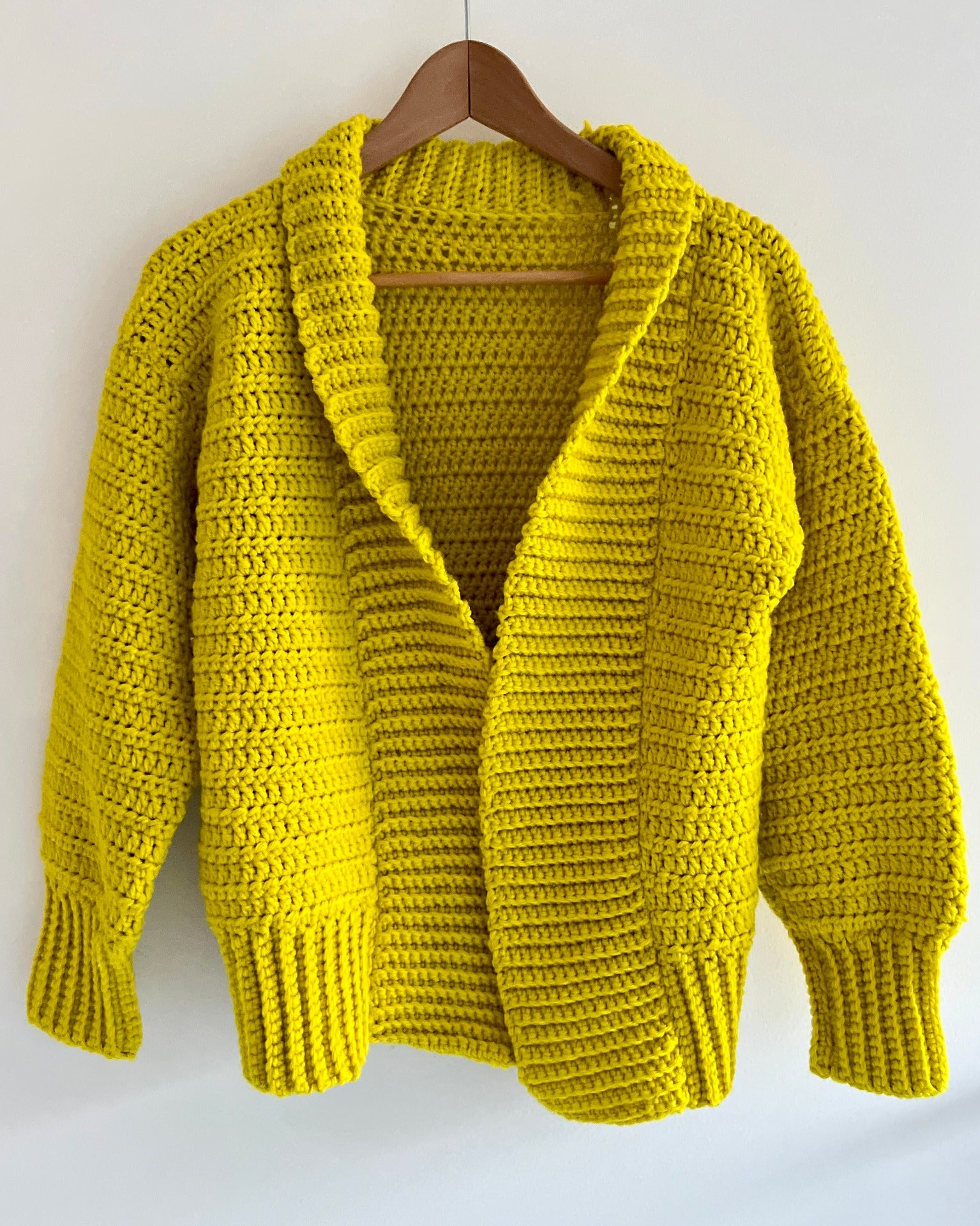 The Eva Crochet Cardigan - Chunky Yarn - Adult Crochet Pattern | PT 8695