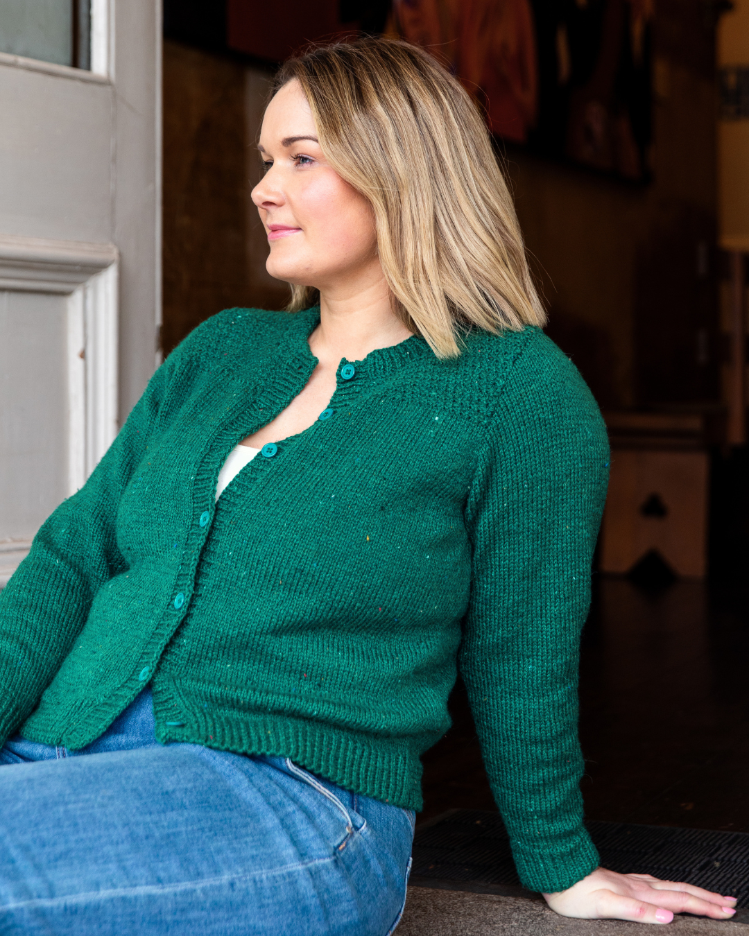 PT 8503 - Moss Shoulder Cardigan - Knitting Pattern