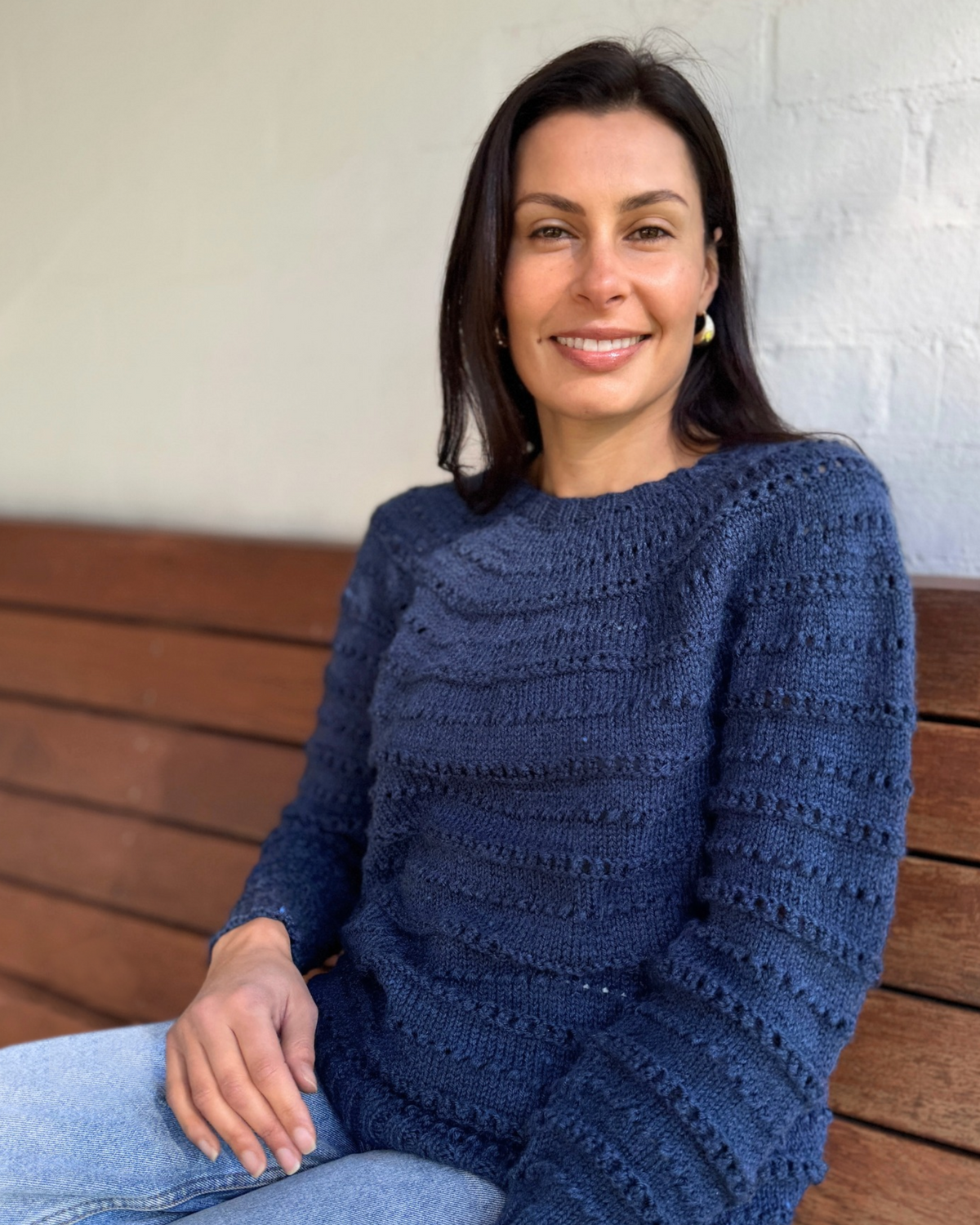 The Evelyn Top-Down Jumper - Women's Knitting Pattern | PT 8747