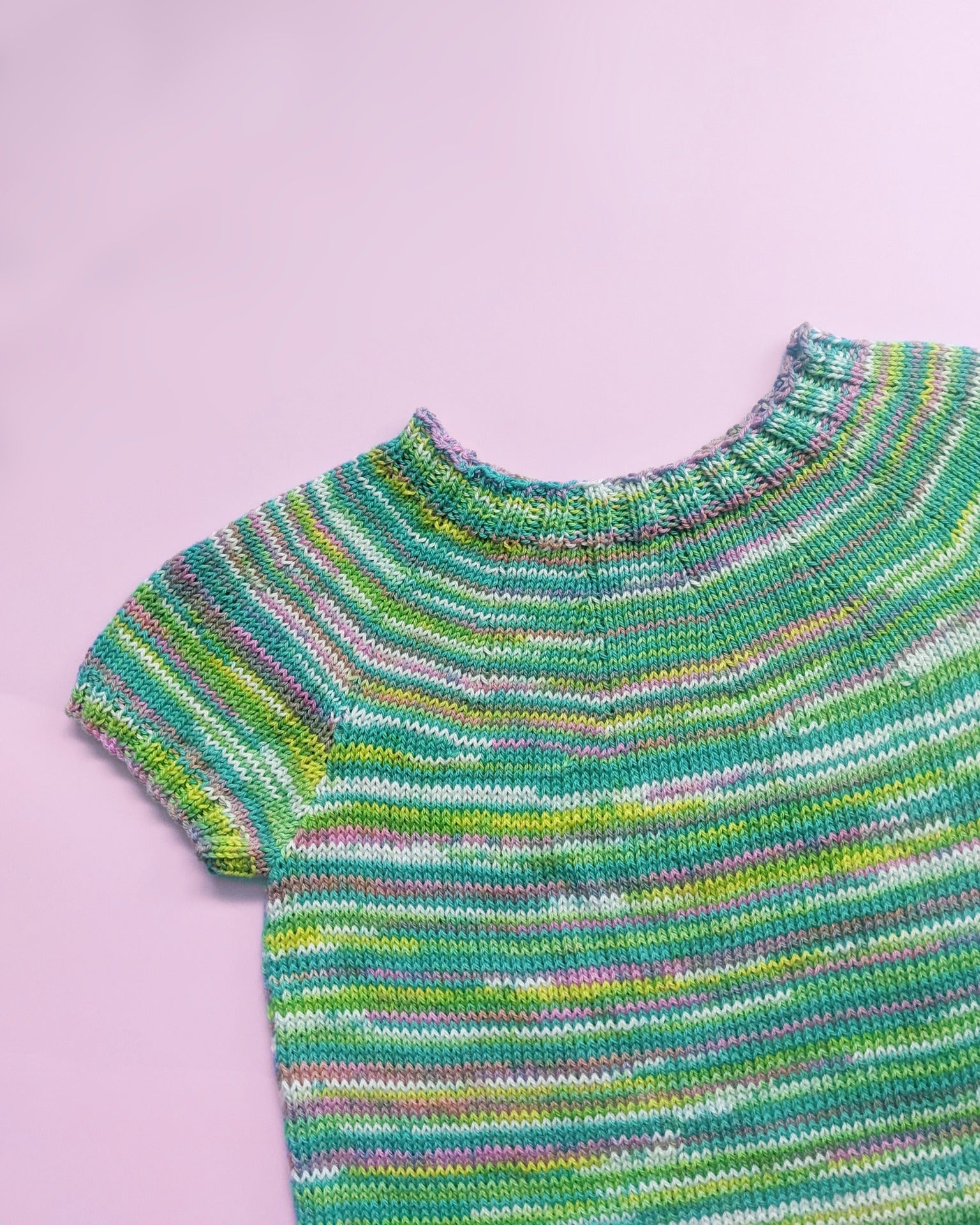 PT 8617 Child's Tee with Circular Yoke - Knitting Pattern
