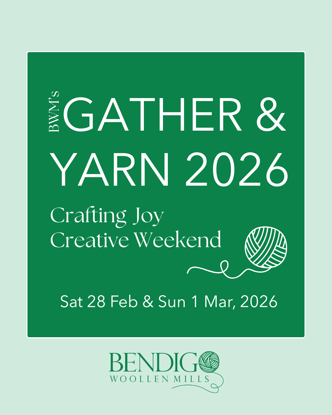 Gather and Yarn Ticket