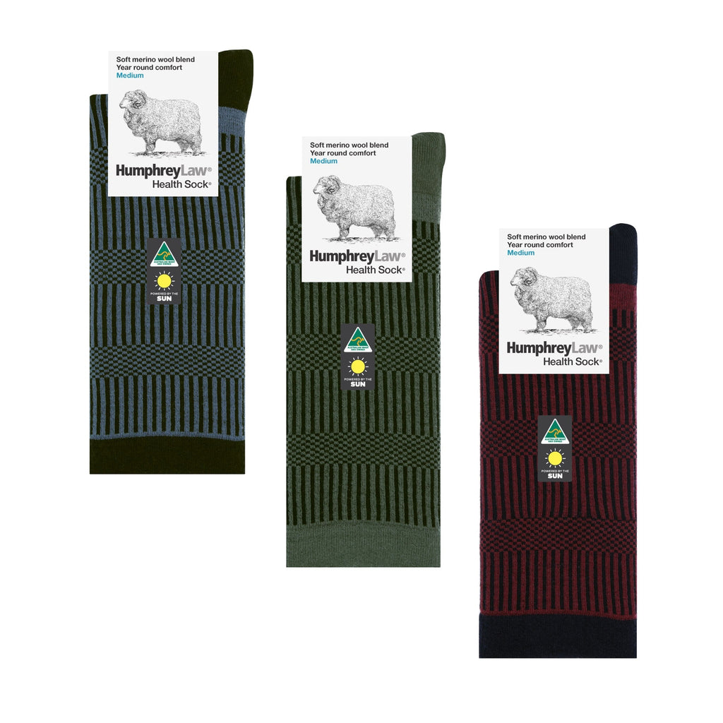 Style CX - The Geometric 65% Fine Merino Wool Men's Sock