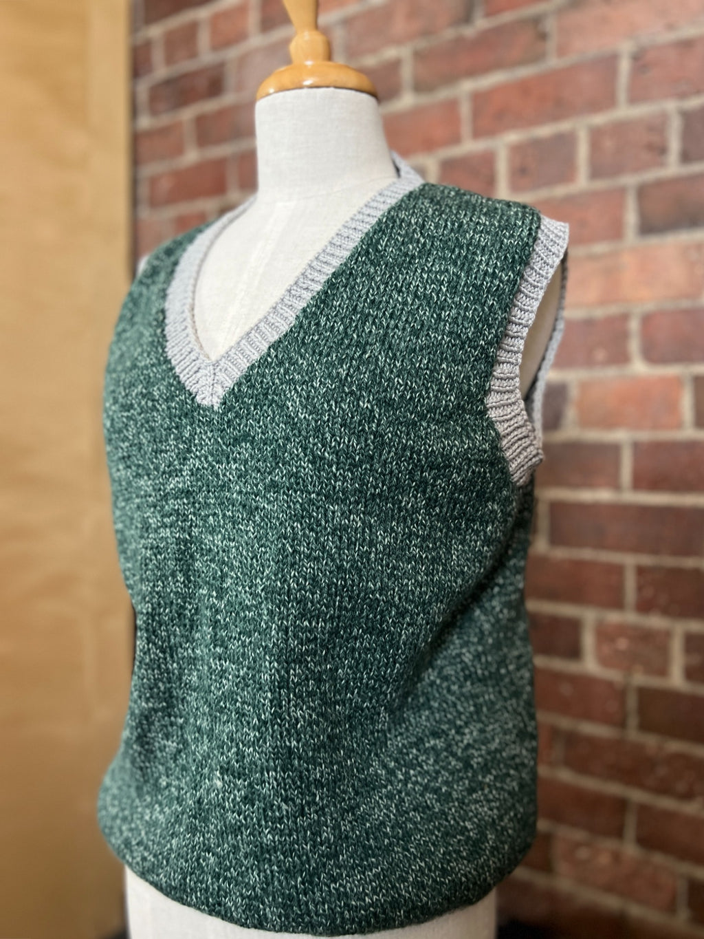 The Grace V-Neck Vest - Free Adult Knitting Pattern