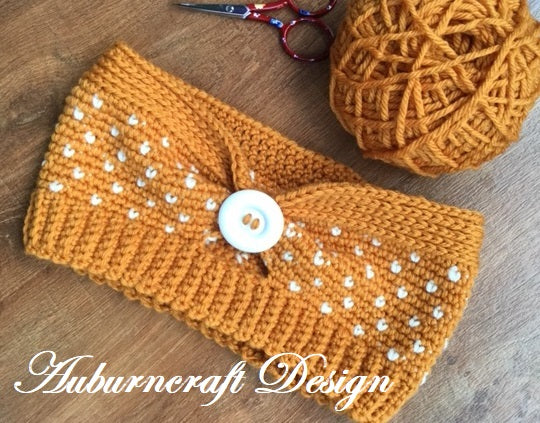 Autumn Snowdrops Keyhole Head Warmer PDF