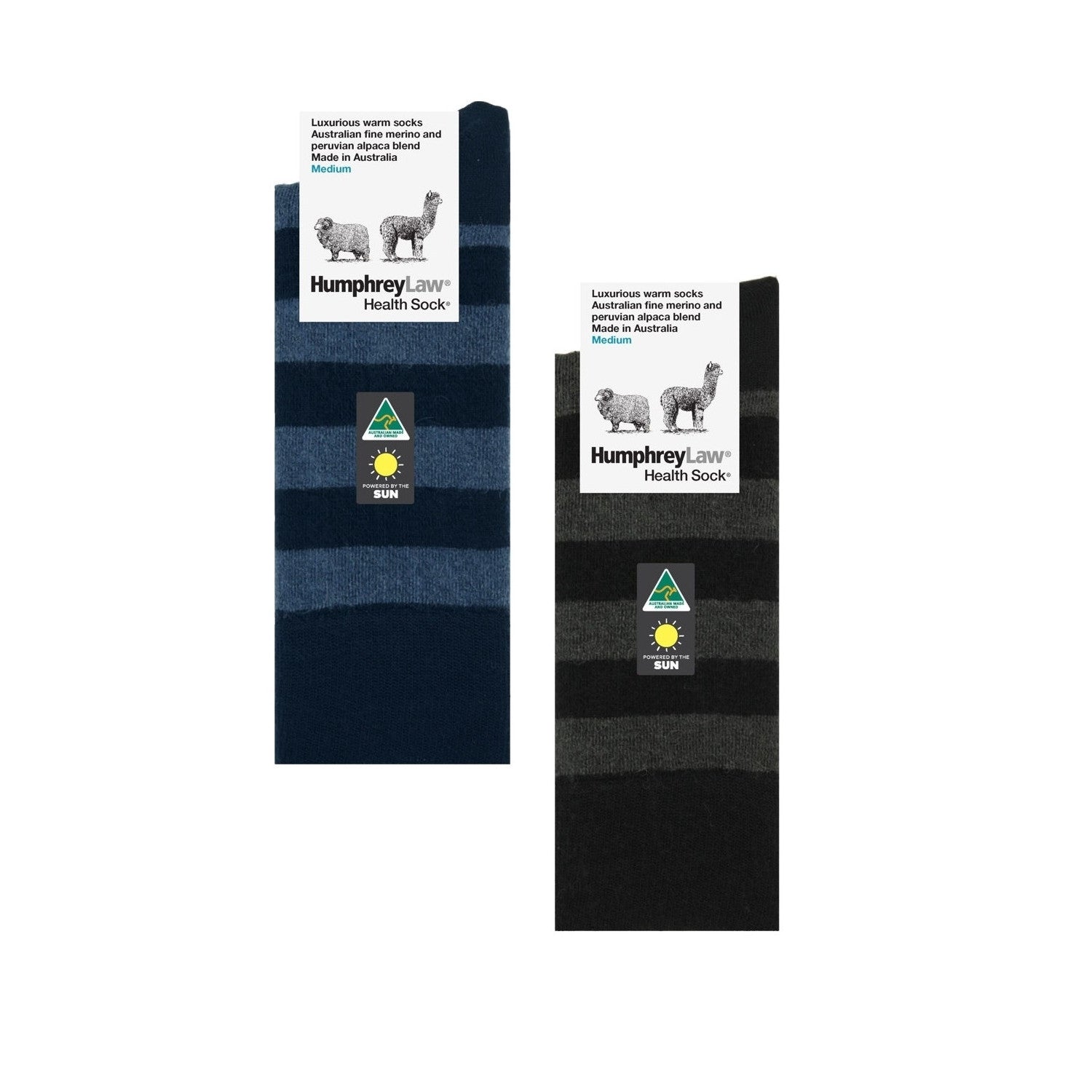 Style CV - Luxury Striped Merino Alpaca Blend Sock