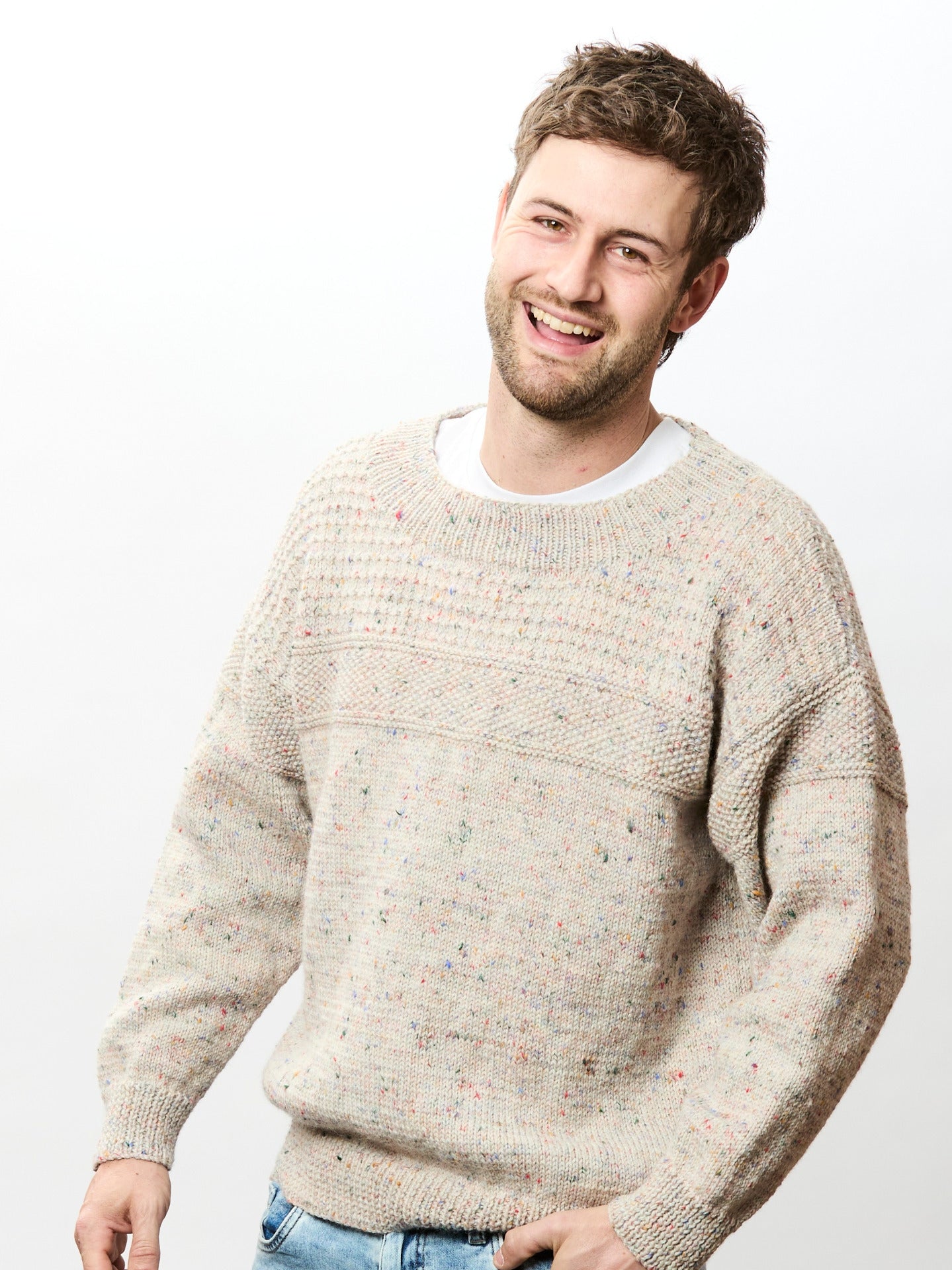 The Ian Jumper - Adults Knitting Pattern | PT 8687 – Bendigo