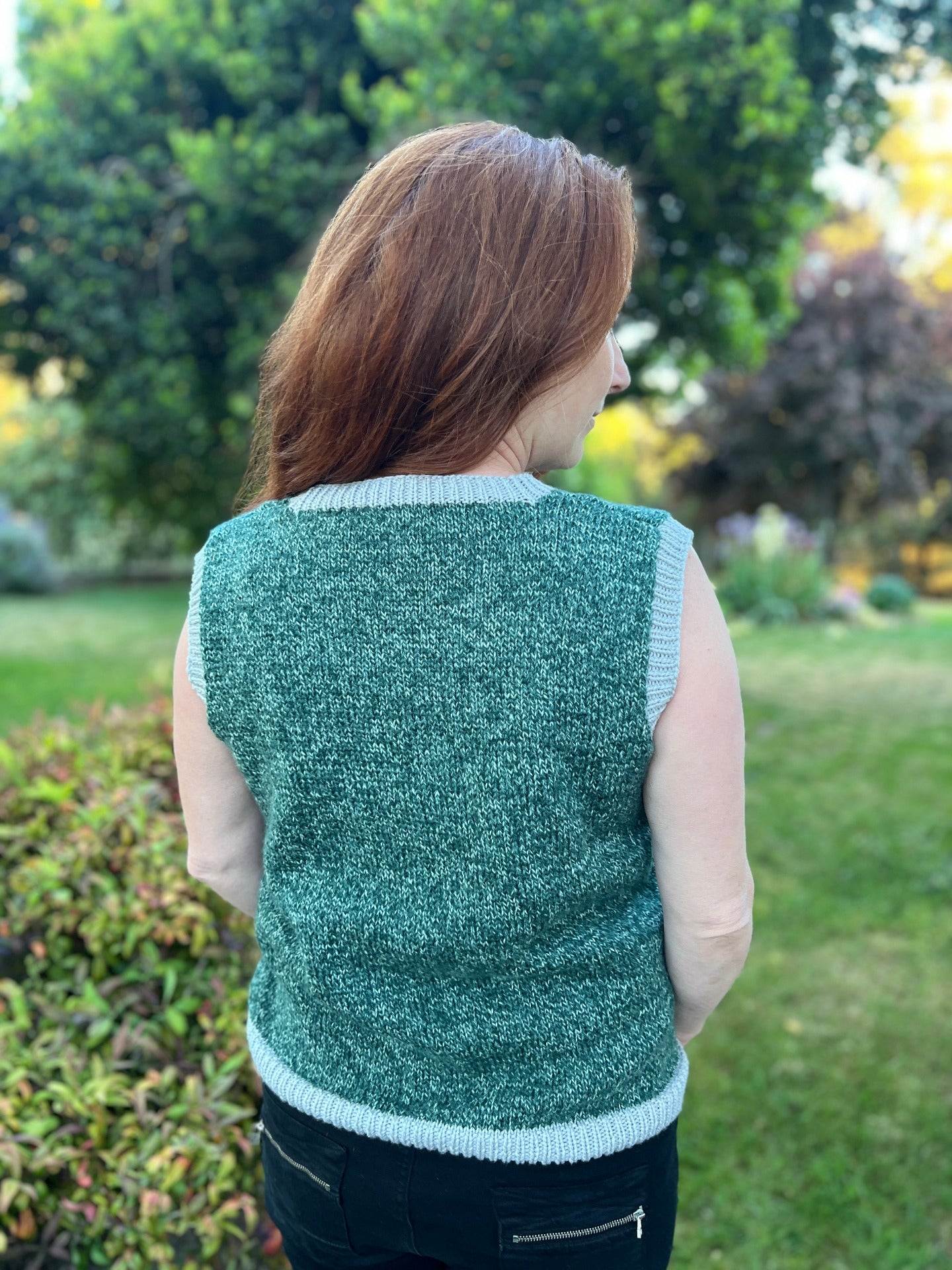 The Grace V-Neck Vest - Free Adult Knitting Pattern