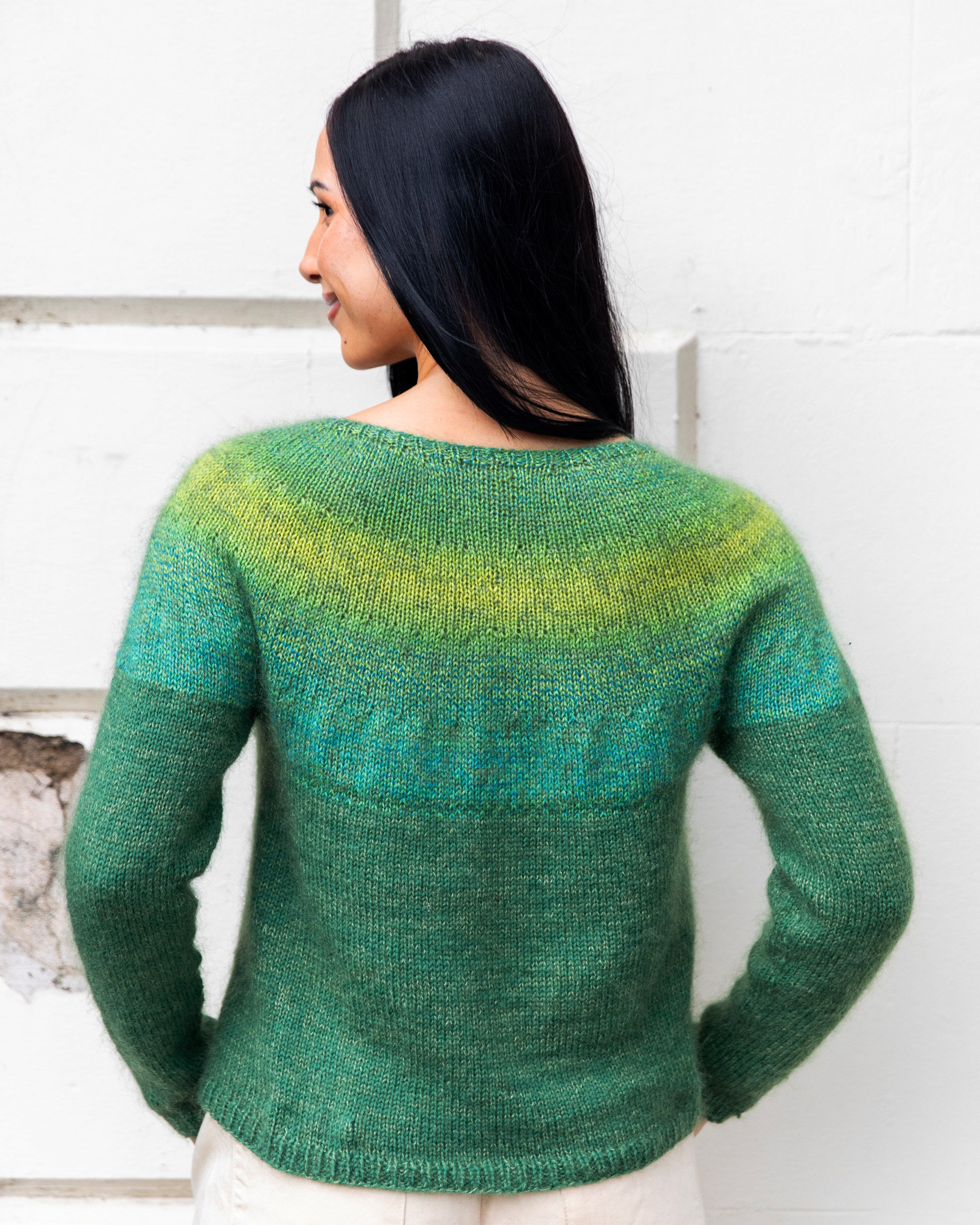 The Isabella Top-Down Yoke Jumper - Womens Knitting Pattern | PT 8706