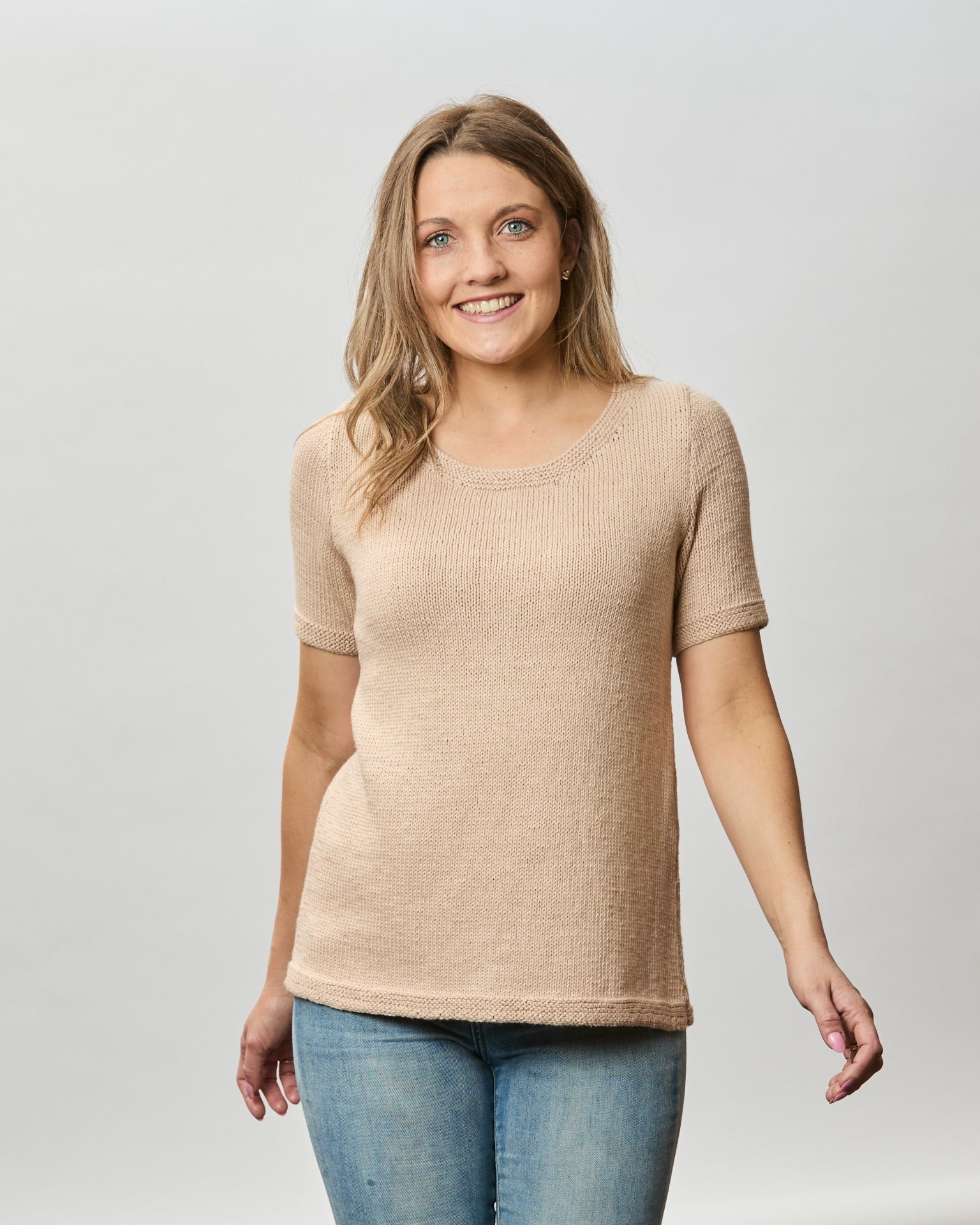 The Jessica Tee - Adult Knitting Pattern | PT 8674