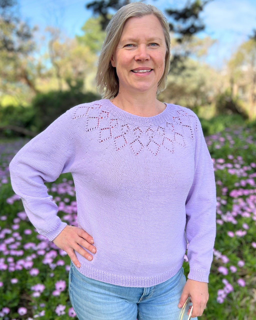 The Demi Diamond Top - Women's Knitting Pattern | PT 8721
