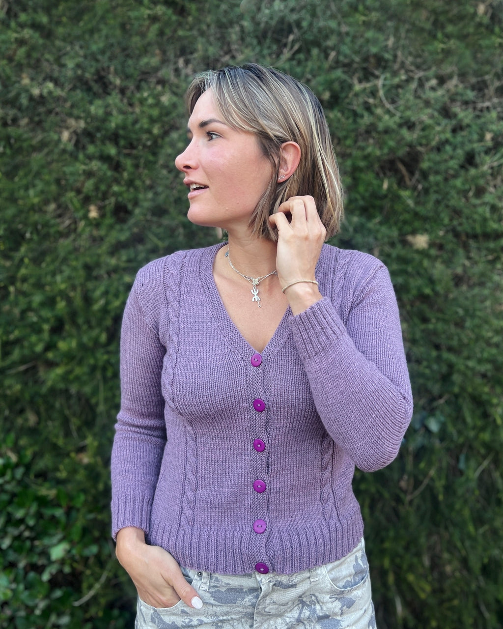 The Jodie Cabled Cardigan - Women's Knitting Pattern | PT 8712
