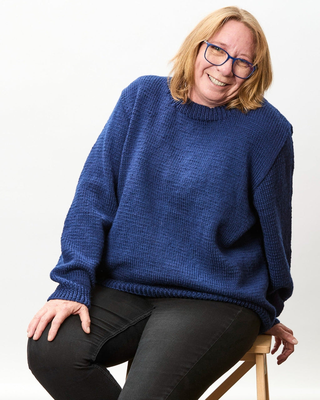 The Roma Crew or V-Neck Jumper - Adults Knitting Pattern | PT 8683