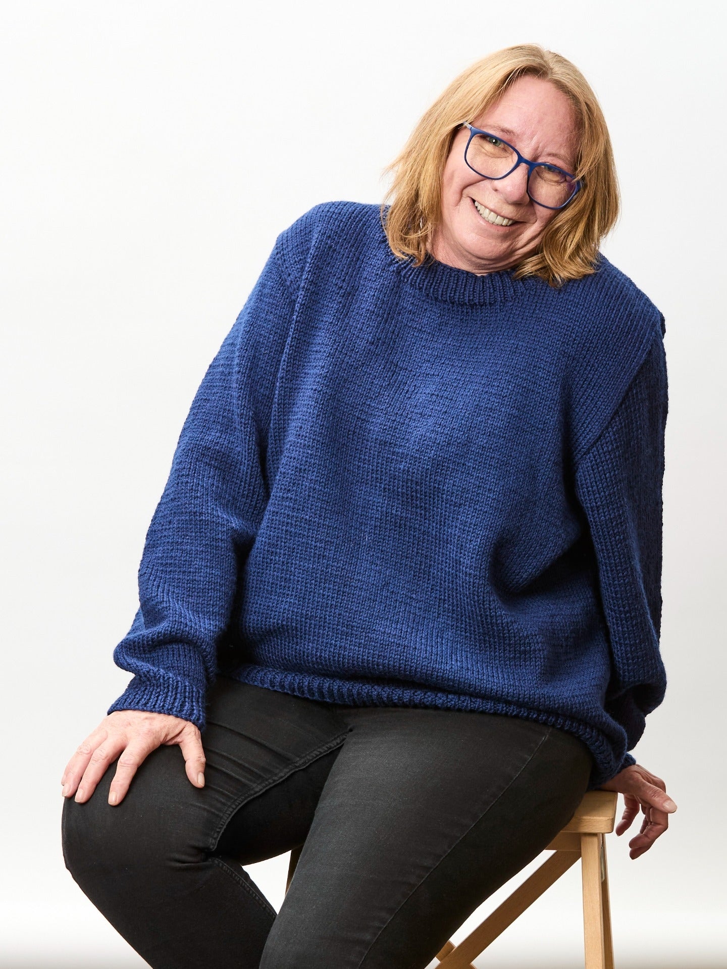 The Roma Crew or V-Neck Jumper - Adults Knitting Pattern | PT 8683