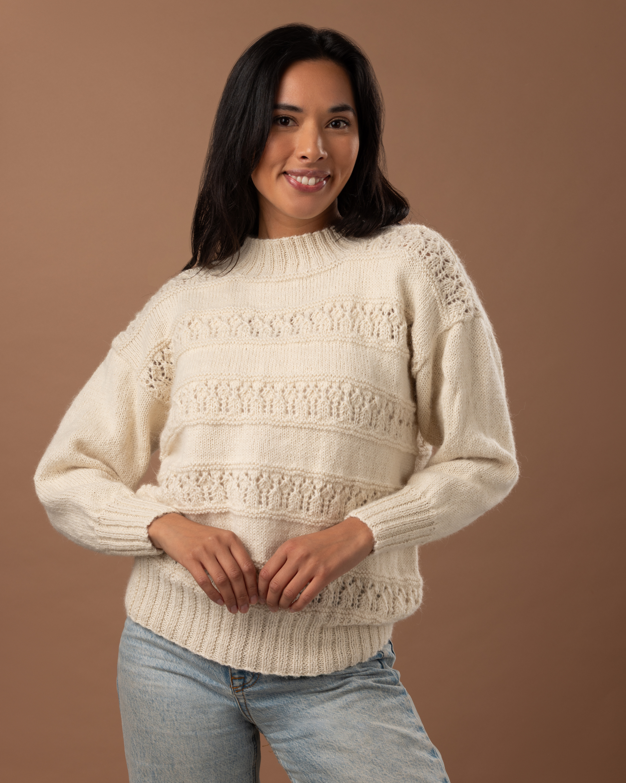 The Laurel  Lace Jumper - Adult Knitting Pattern | PT 8746