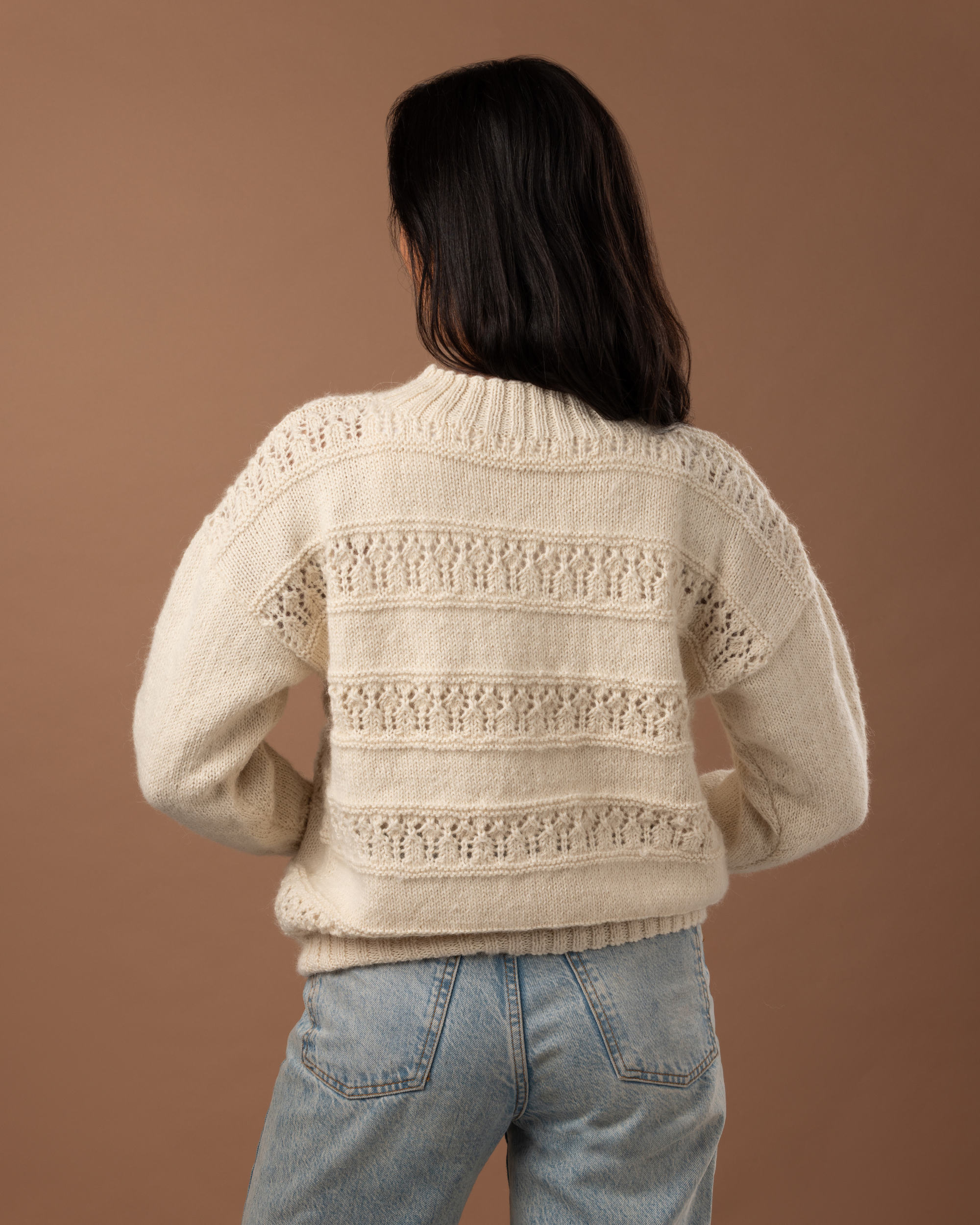 The Laurel  Lace Jumper - Adult Knitting Pattern | PT 8746