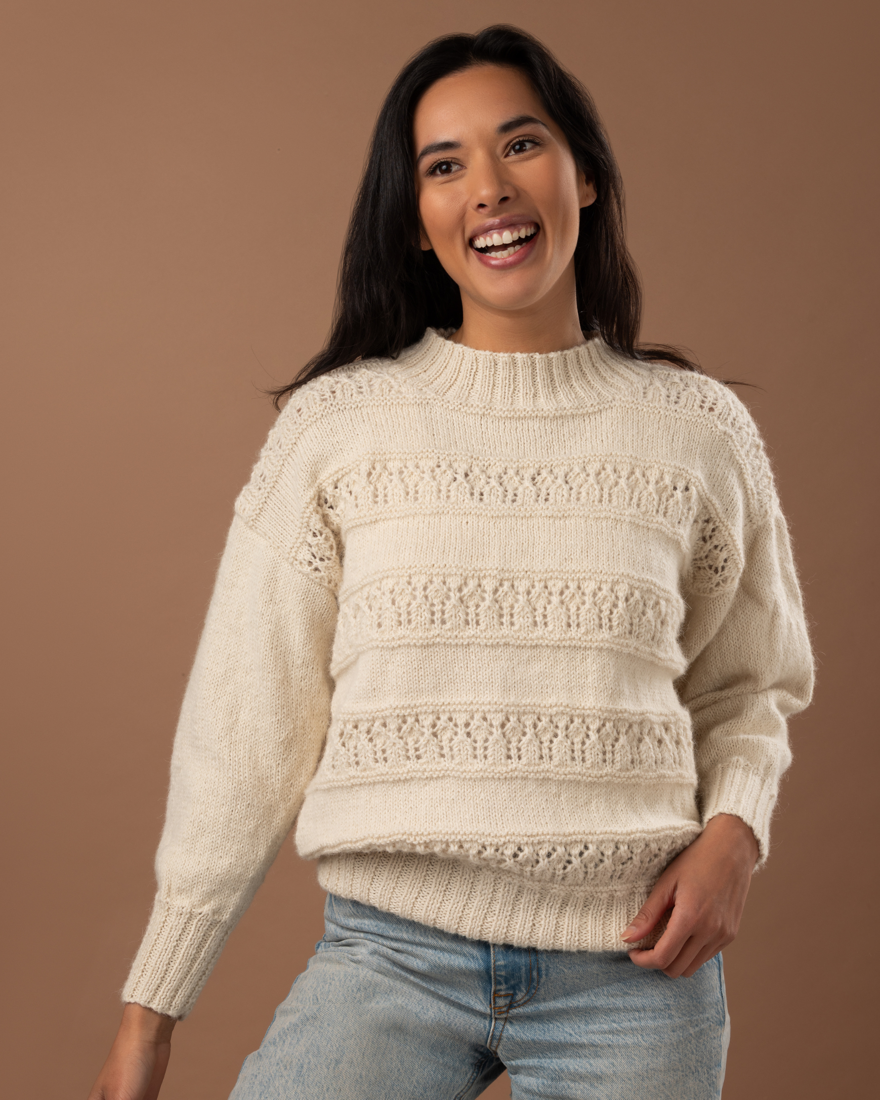 The Laurel  Lace Jumper - Adult Knitting Pattern | PT 8746