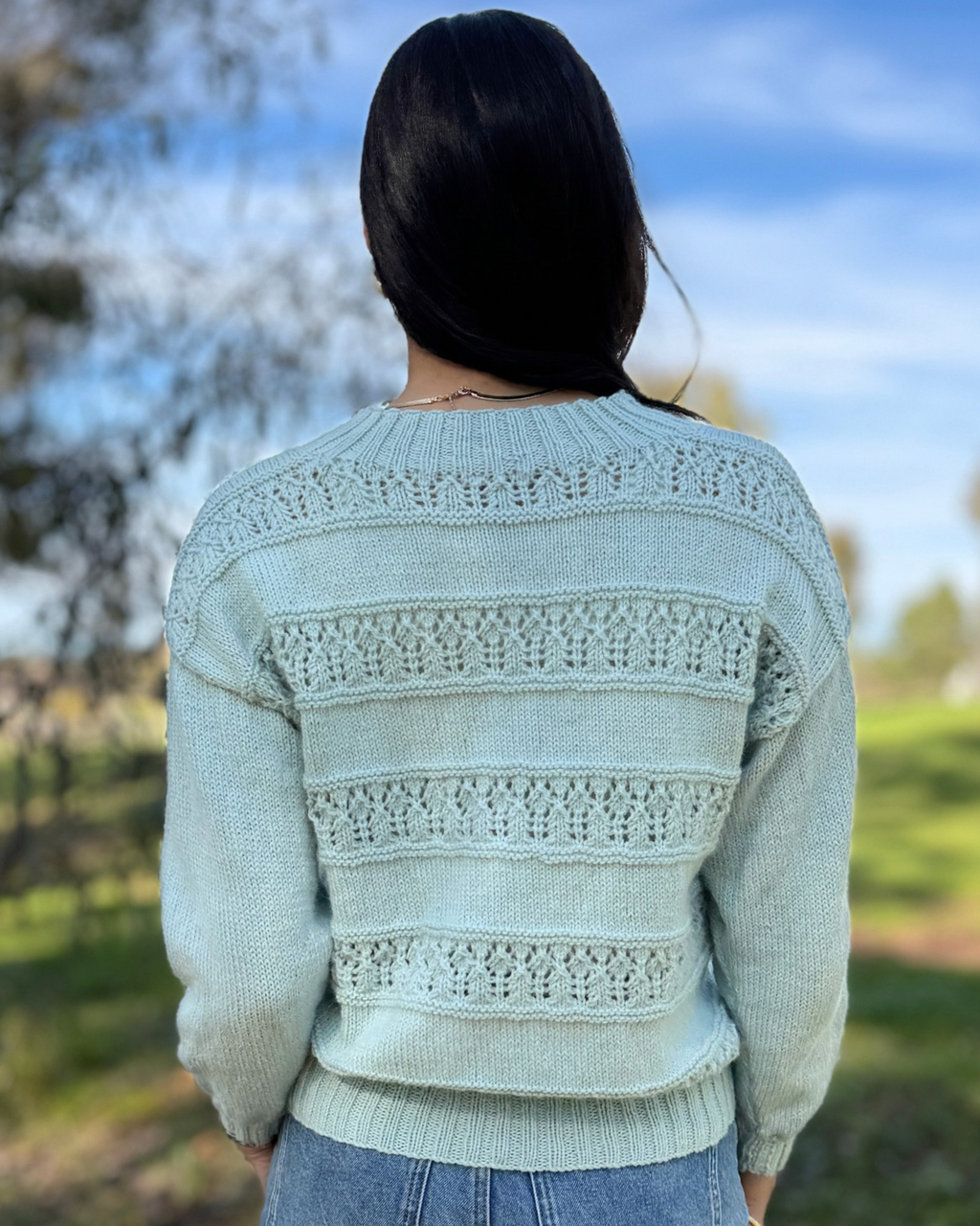 The Laurel  Lace Jumper - Adult Knitting Pattern | PT 8746